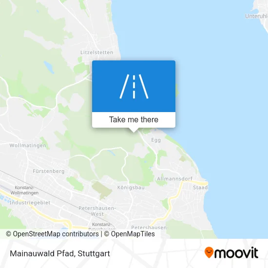 Mainauwald Pfad map