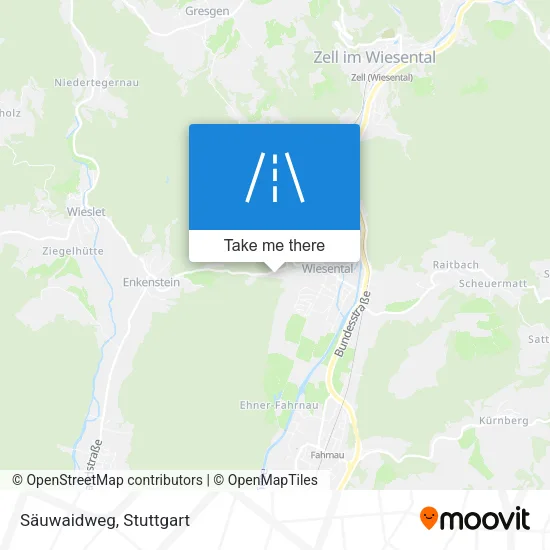 Карта Säuwaidweg