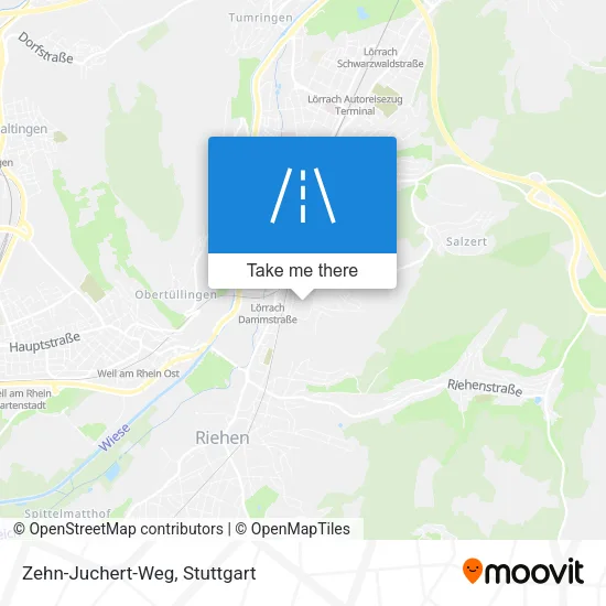 Карта Zehn-Juchert-Weg