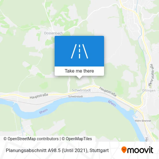 Карта Planungsabschnitt A98.5 (Until 2021)