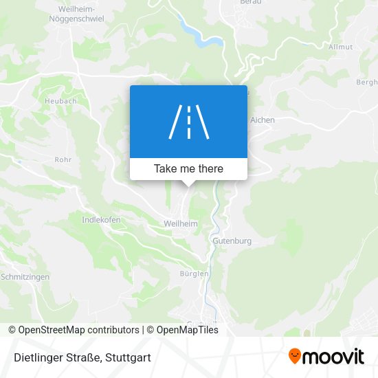 Dietlinger Straße map