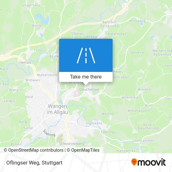 Карта Oflingser Weg