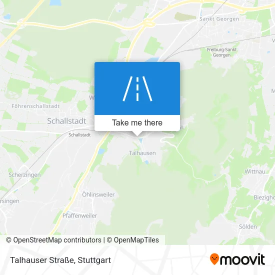 Карта Talhauser Straße