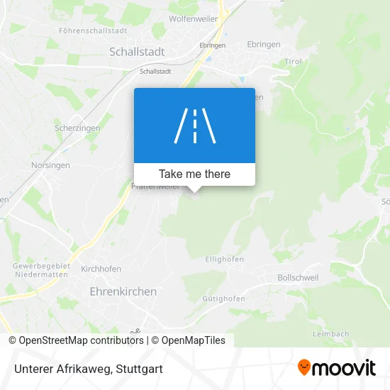 Карта Unterer Afrikaweg