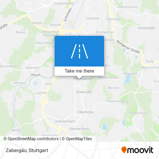 Карта Zabergäu