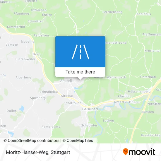 Карта Moritz-Hanser-Weg