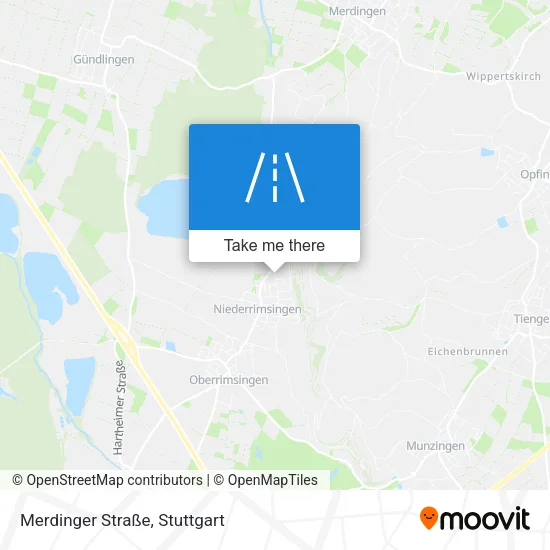 Карта Merdinger Straße