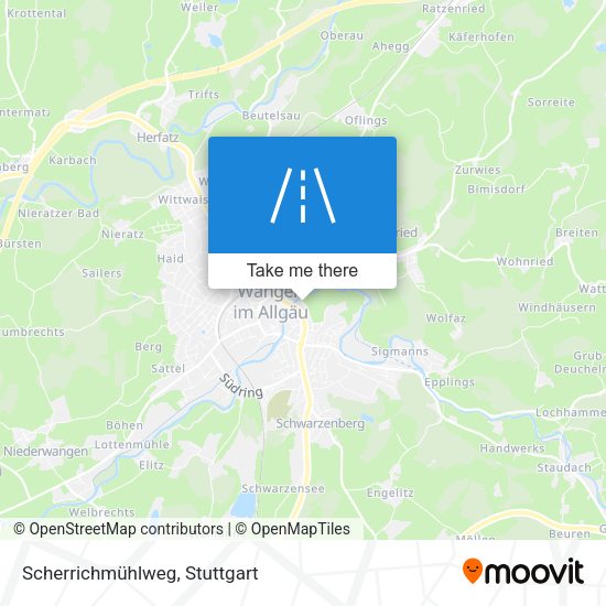Scherrichmühlweg map
