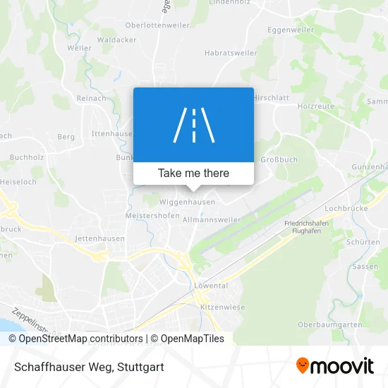 Карта Schaffhauser Weg