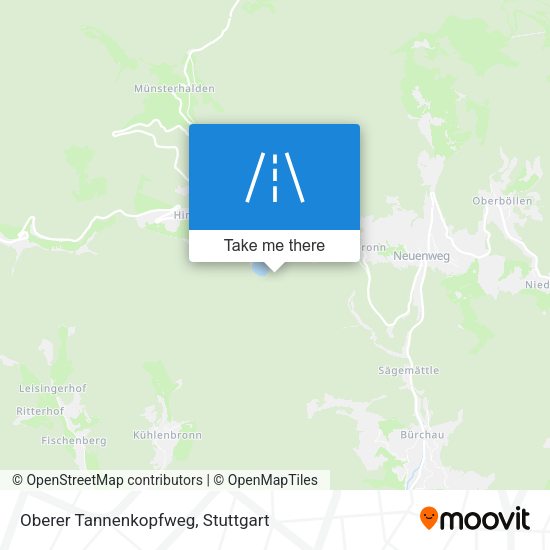 Oberer Tannenkopfweg map