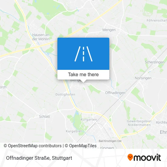 Карта Offnadinger Straße