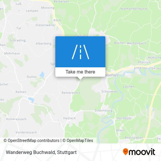 Wanderweg Buchwald map