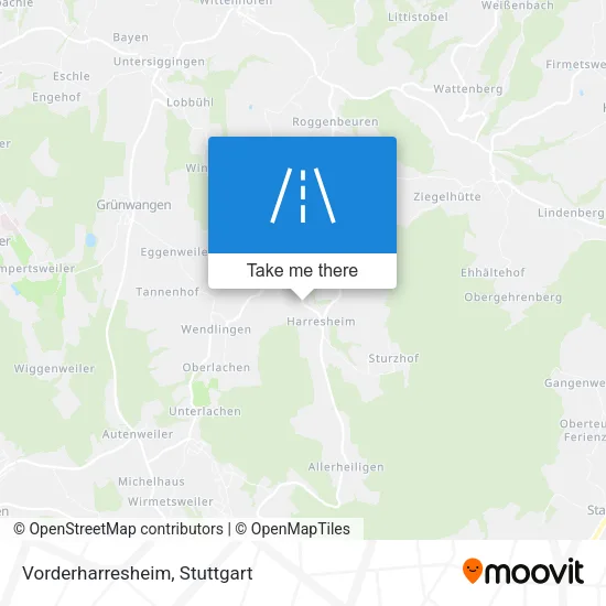 Карта Vorderharresheim