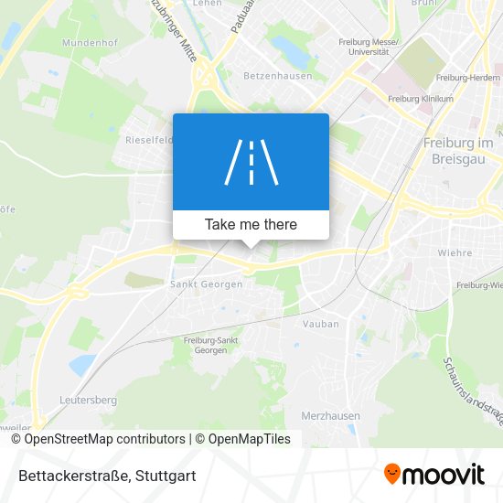 Bettackerstraße map