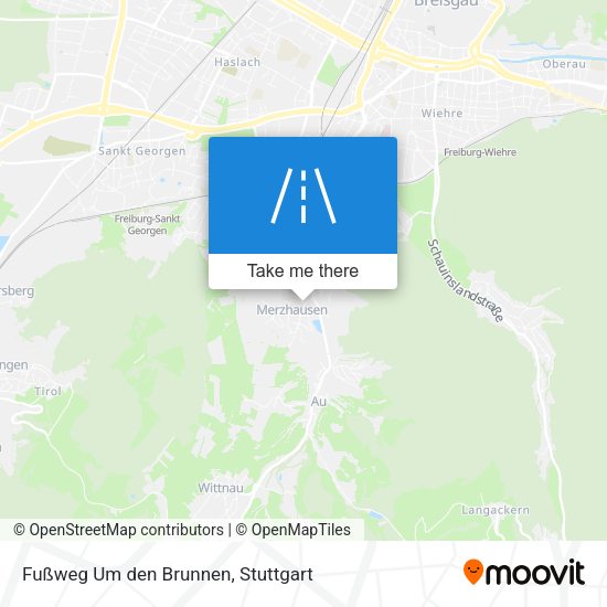 Fußweg Um den Brunnen map