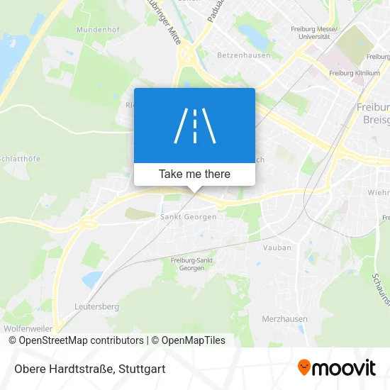 Карта Obere Hardtstraße