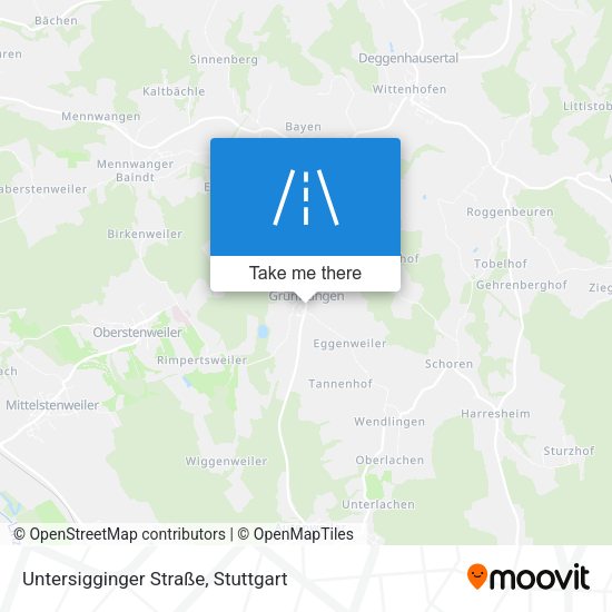 Untersigginger Straße map