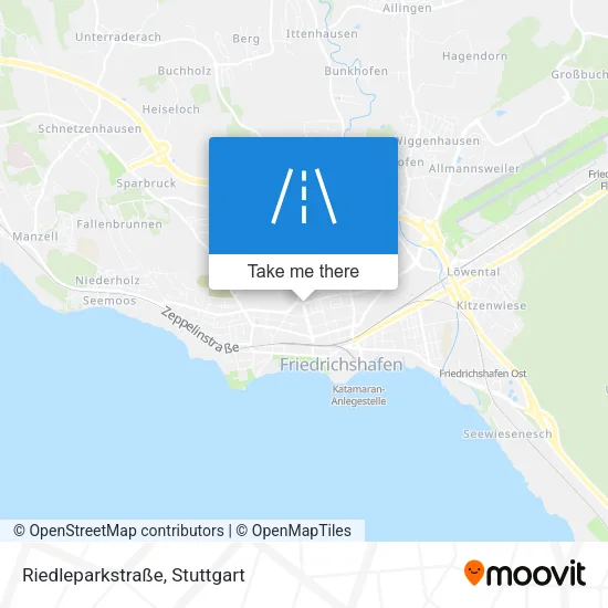 Карта Riedleparkstraße