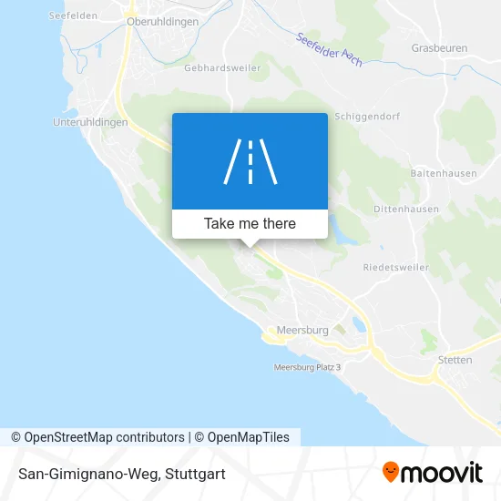 Карта San-Gimignano-Weg