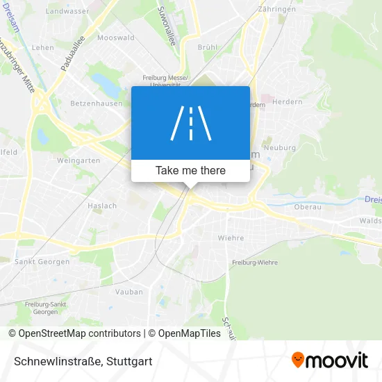 Карта Schnewlinstraße