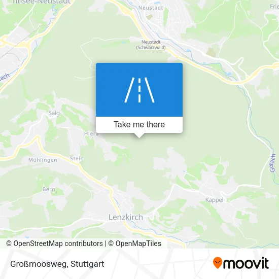 Großmoosweg map