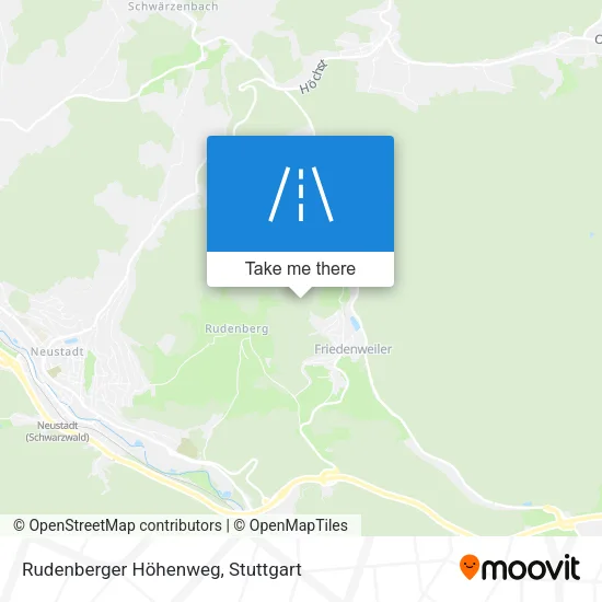 Карта Rudenberger Höhenweg
