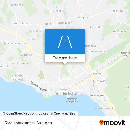 Карта Riedleparktunnel