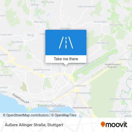 Карта Äußere Ailinger Straße