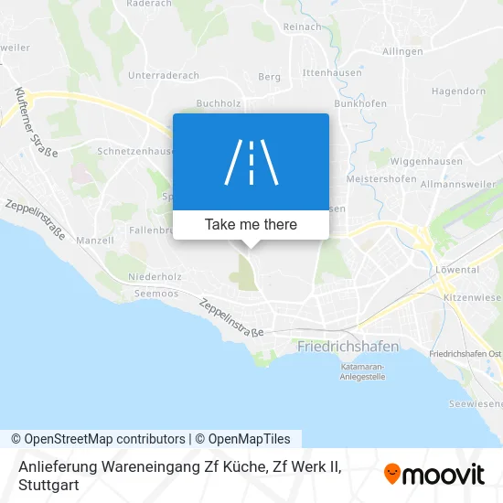 Карта Anlieferung Wareneingang Zf Küche, Zf Werk II