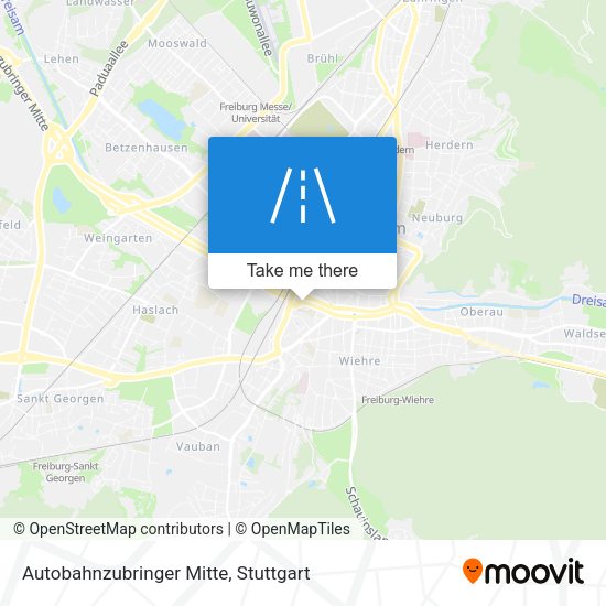 Карта Autobahnzubringer Mitte