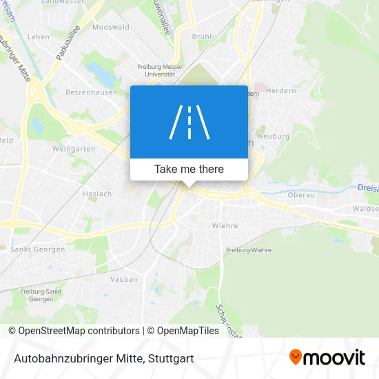 Карта Autobahnzubringer Mitte