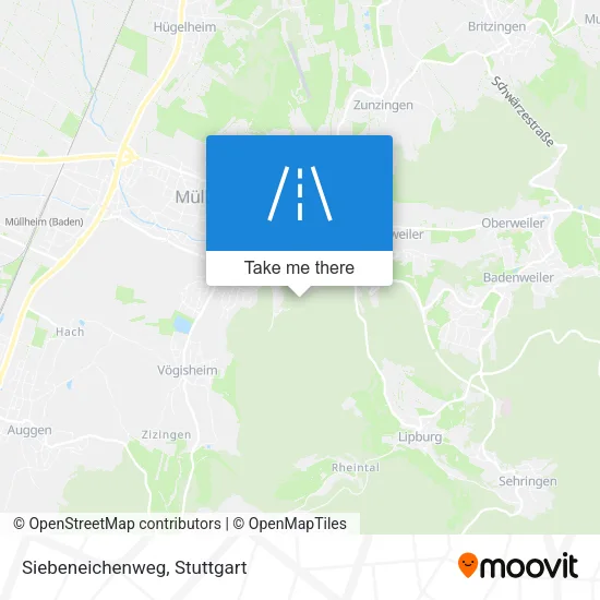 Siebeneichenweg map