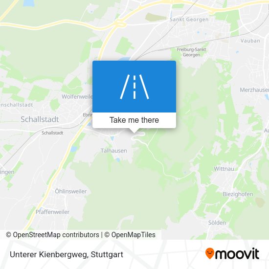 Unterer Kienbergweg map