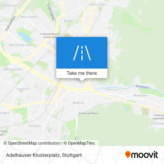 Карта Adelhauser Klosterplatz