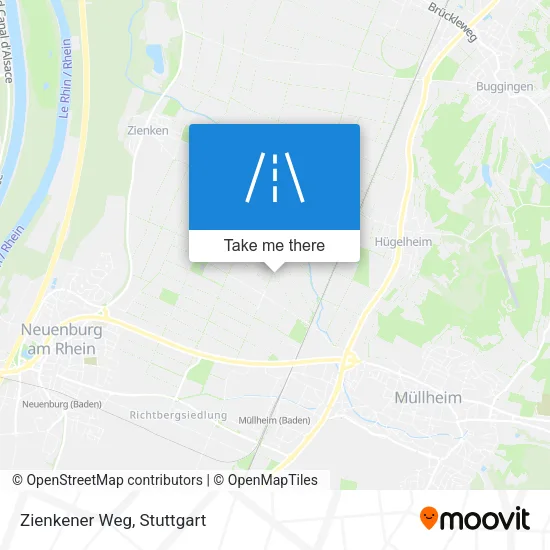 Карта Zienkener Weg