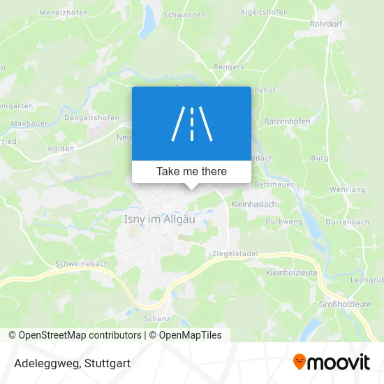 Карта Adeleggweg