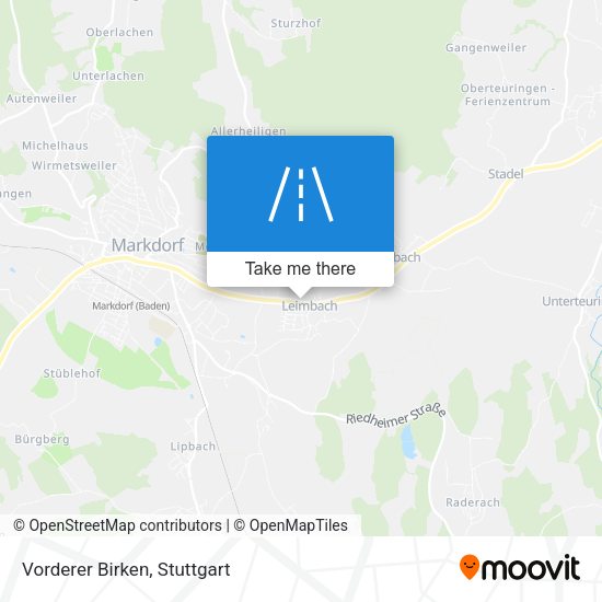 Vorderer Birken map