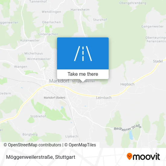 Карта Möggenweilerstraße