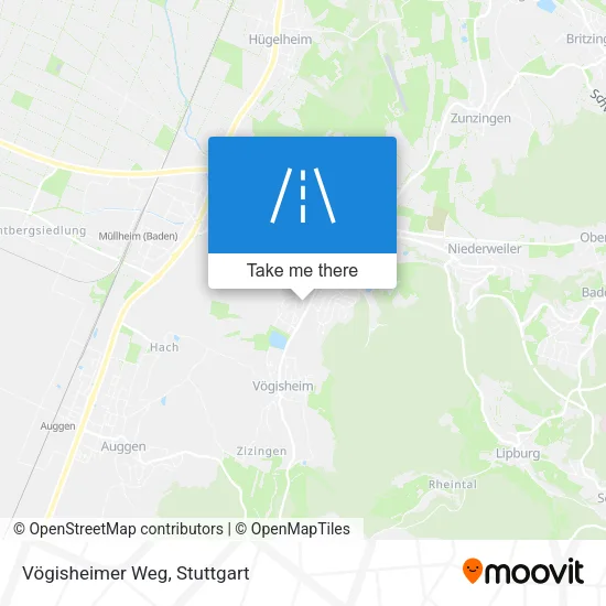 Карта Vögisheimer Weg