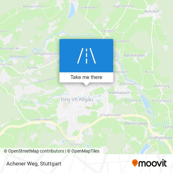 Карта Achener Weg