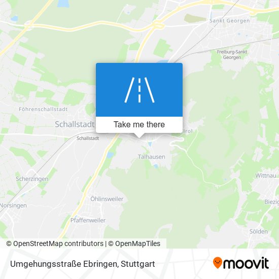 Umgehungsstraße Ebringen map