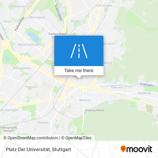 Карта Platz Der Universität