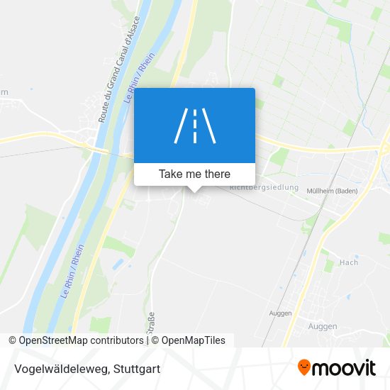 Vogelwäldeleweg map