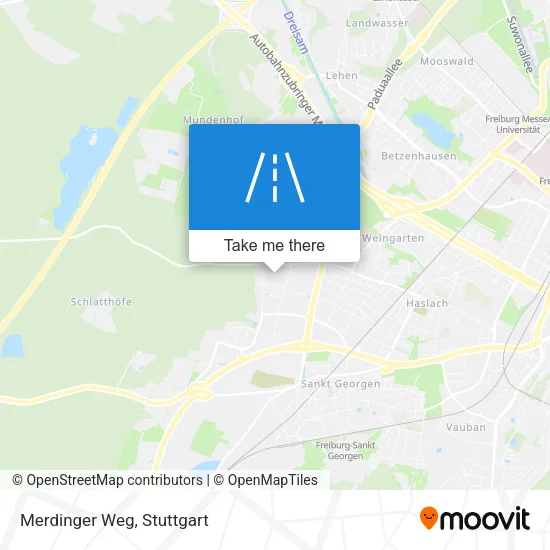 Карта Merdinger Weg
