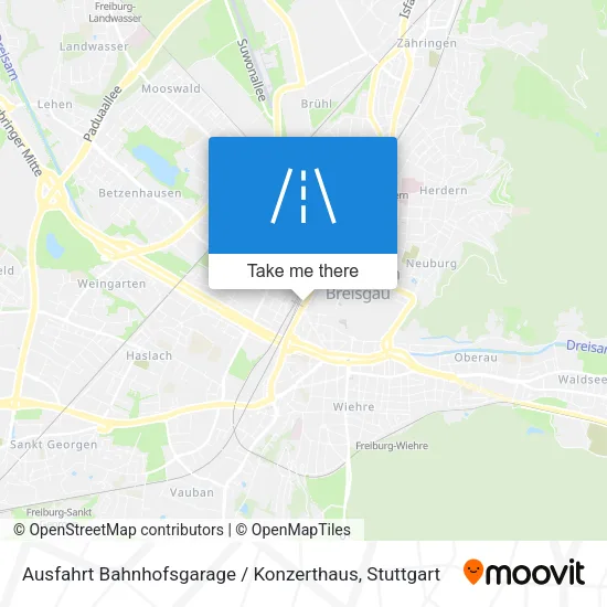 Карта Ausfahrt Bahnhofsgarage / Konzerthaus