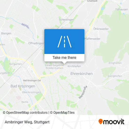 Карта Ambringer Weg