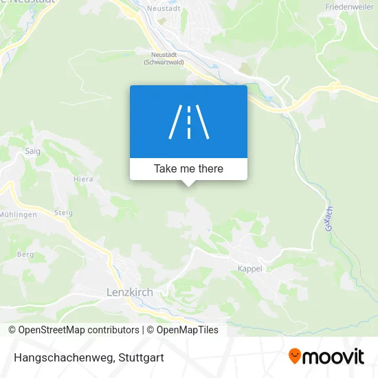 Hangschachenweg map