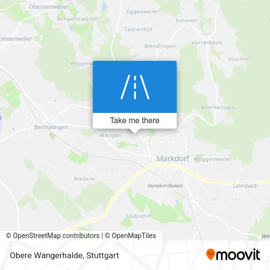 Карта Obere Wangerhalde