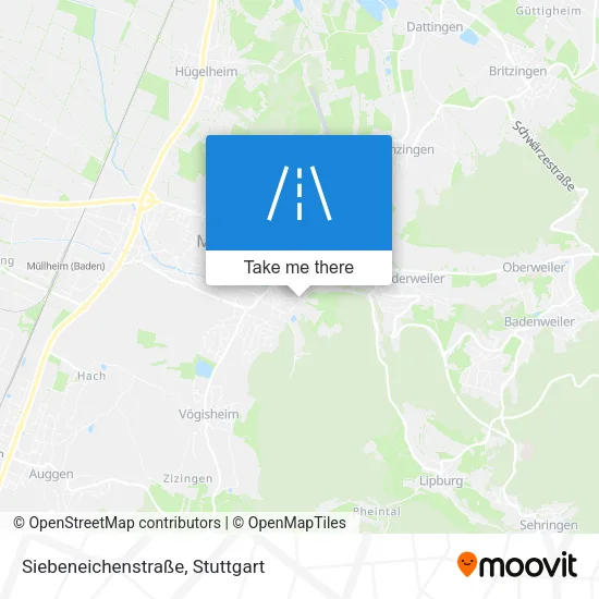 Карта Siebeneichenstraße