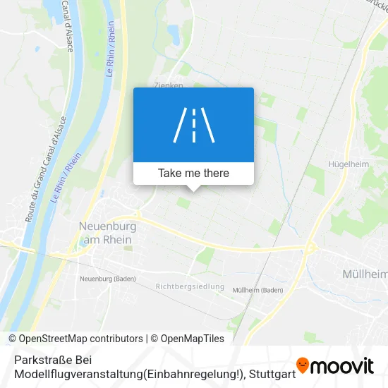 Parkstraße Bei Modellflugveranstaltung(Einbahnregelung!) map
